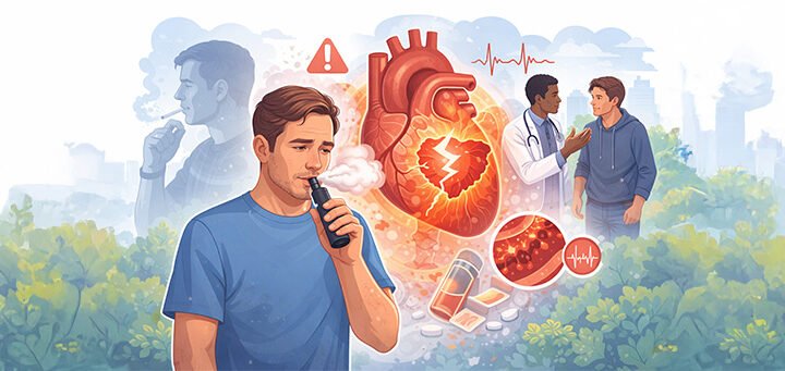 Former Smokers Face Higher Heart Attack Risk After Adopting a New Vaping Habit