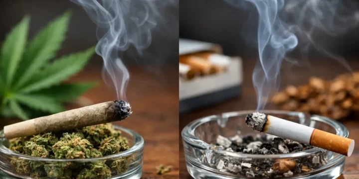 Cannabis Smoke vs Tobacco Smoke Compared